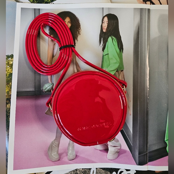Marc Jacobs Round Red Patent Leather Mini Bag - Picture 2 of 11